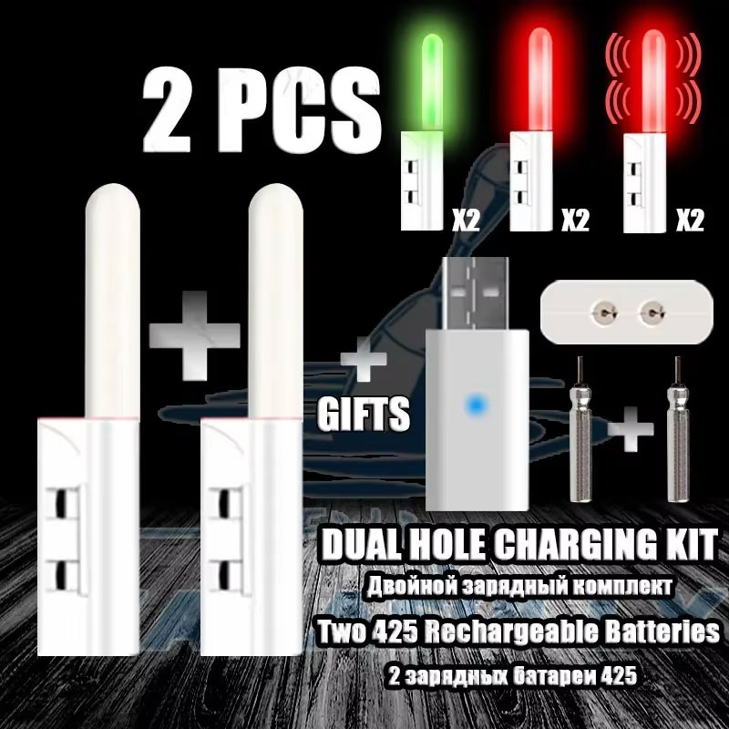 Fish Finder Battery - 2 buah Lampu Malam LED untuk