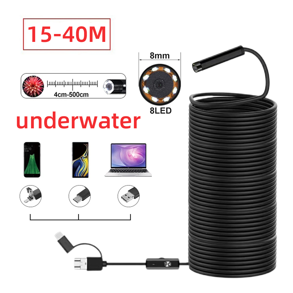 Fish Finder Cable - Kamera Endoskopi Pencari Ikan, Borescope Mini