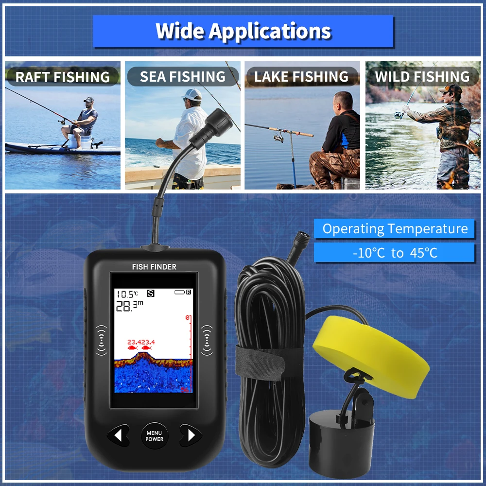 Pencari Ikan Erchang XF03 45 D - Fish Finder Portable ulasan dan harga